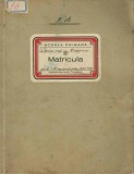 CM6833N Matricula școlară, Școala primară de stat Dragșina, județul Timiș-Torontal, pe anul școlar 1936-1937