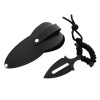 Cutit Tactic IdeallStore&reg; Spear Comando, Negru, 13cm, Otel, Teaca, Durabil, Pescuit, Camping