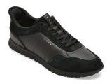 Pantofi sport GEOX negri, U66NEA, din piele ecologica