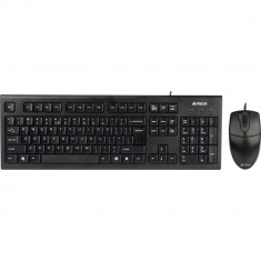 Kit A4tech KR-8520D tastatura KR-85 + mouse optic OP-620D, PS2, negru foto