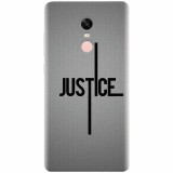 Husa silicon pentru Xiaomi Redmi Note 4, Amir Justice Minimalistic Nubheebuccus Text