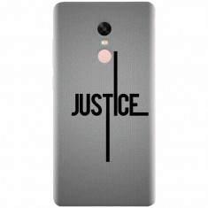 Husa silicon pentru Xiaomi Redmi Note 5A Prime, Amir Justice Minimalistic Nubheebuccus Text