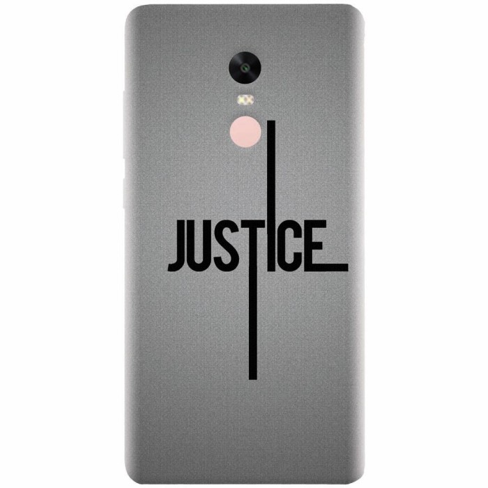 Husa silicon pentru Xiaomi Redmi Note 4, Amir Justice Minimalistic Nubheebuccus Text