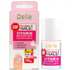Baza si balsam cu Vitamine pentru Unghii deteriorate, Delia Cosmetics Stop Broken Nails, 11 ml foto
