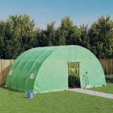 vidaXL Seră cu cadru de oțel verde 24 m&sup2; 6x4x2,85 m 3188105