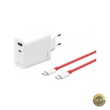Incarcator Retea Cu Cablu USB-C OnePlus OSABBCBBAE 120W 7.3A 1 x USB-A - 1 x USB-C Alb 5461100631