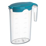 Cana gradata cu maner pentru bauturi,plastic,transparent,1700 ml