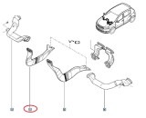Conducta Incalzire Dreapta Dacia Logan II 2012-2018, LOGAN MCV II, sandero 2 2012-2018; aerator, 279304511R, piesa originala OE