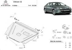 Scut motor metalic Citroen C5 2005-2008 foto