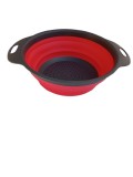 Strecuratoare Pliabila Fructe Legume 30 cm Silicon Plastic Rosu Gri