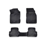 Covorase Auto Tip Tavita Cauciuc PSN Renault Kadjar 2015-2022, Negre, Margine Inalta, Fixare Clipsuri/Scai