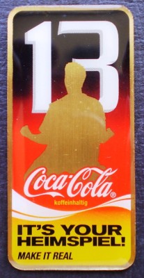 I.780 INSIGNA PIN COCA COLA SPORT IT&amp;#039;S YOUR HEIMSPIEL! 13 foto