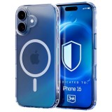 Husa de protectie 3mk MagCase pentru iPhone 16 Transparent