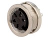 Conector M16 Mama 5 Pini Amphenol IP67 Montare Panou 5A 300V Serie C091D Cod C09131N0051002U
