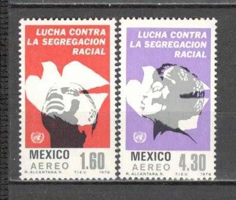 Mexic.1978 Posta aeriana-Anul international impotriva rasismului PM.12