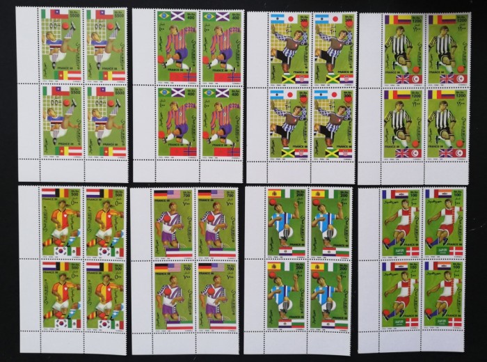 SOMALIA-FOTBAL-FRANTA- Serie 8V.in bloc de 4-MNH**SOM 165A
