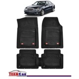 Covorase Auto TeamCar&reg; Tip Tavita Compatibile Mercedes-Benz E-Class W211 (2002&ndash;2009) Negru Material Rezistent, Cauciuc