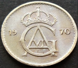 Cumpara ieftin Moneda 25 ORE - SUEDIA, anul 1970 *cod 2473 = UNC, Europa