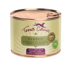 Terra Canis Wild Boar with natural rice, fennel &amp;amp;amp; raspberry 200 g foto
