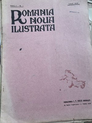 Revista Romania Noua Ilustrata nr.1/1929 foto