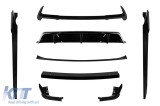 Pachet Aero potrivit pentru BMW X5 G05 dupa 2019 cu pachet M, vopsea neagra Performance AutoTuning