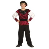 Costum Print Arthur Baieti, 128-140 cm (7-9 ani), Carnaval, Petreceri Copii - Camasa, Pantaloni, Palarie, Curea - 100% Poliester