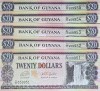Lot Bancnote Guyana UNC