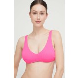 Hollister Co. sutien de baie culoarea roz, cupa usor rigidizata