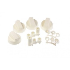 Set butoane universale albe pentru aragaze foto