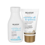 Set Travel Size Hidratant cu Ulei de Cocos si Quinoa Beaver