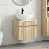 Cumpara ieftin Dulap pentru Chiuveta de Baie Stejar Sonoma 59 x 44,5 x 80 cm