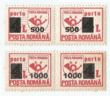 |Romania, LP IV.36/2001, Porto duble 1992 cu supratipar, MNH, Nestampilat