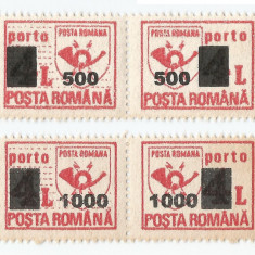 |Romania, LP IV.36/2001, Porto duble 1992 cu supratipar, MNH