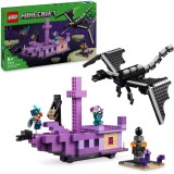 LEGO&reg; Minecraft&reg; - Dragon Ender si Corabia din End 21264, 657 piese