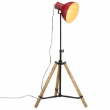 VidaXL Lampă de podea, 25 W, roșu uzat, 75x75x90-150 cm, E27