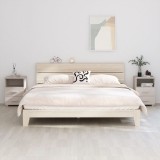 VidaXL Noptiere HAMAR, 2 buc, alb, 40x35x62 cm, lemn masiv de pin