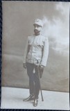 Fotografie tip Carte Postala, Sublocotenent din armata romana, 1912