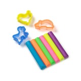 Plastilina si forme, 9 piese, Culori neon, ATU-085274