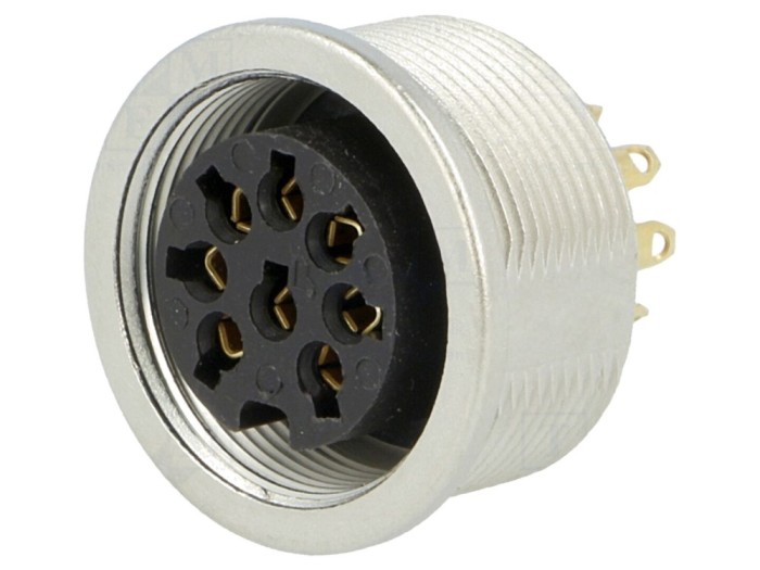 Conector M16 soclu mamă, 8 pini