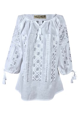 Bluza tip ie dama RBIB alb creta/argintiu , marimea M foto