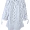 Bluza tip ie dama RBIB alb creta/argintiu , marimea S