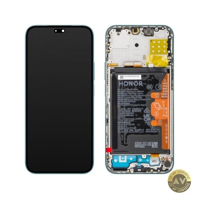 Display cu Touchscreen Honor 200 Lite cu Rama Albastru (Cyan Lake) Service Pack 0235ALPU foto