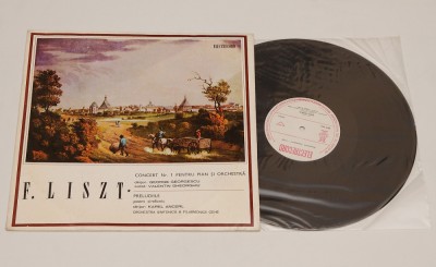 Franz Liszt - Concert nr. 1 pt. pian si orchestra - disc vinil vinyl LP NOU foto
