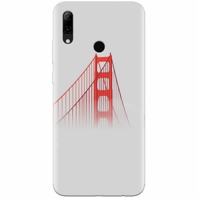 Husa silicon pentru Huawei P Smart 2019, Red Bridge In Clouds foto