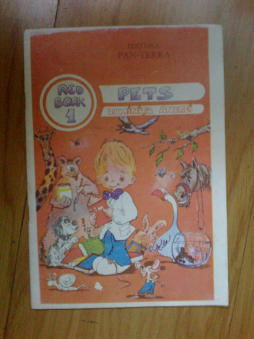 a2 Pets, Luminita Andrei, Red Book 1, Editura Pan_Terra, engleza pt copii