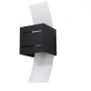 Lampă De Perete Loreto Negru Aluminiu/Sticlă 1 Bec Pătrat Modern De Interior