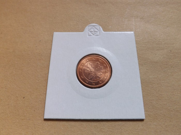 Germania 2 Eurocenti 2022 D (Luciu de batere)