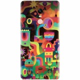 Husa silicon pentru Xiaomi Remdi Note 4X, Abstract Colorful Shapes