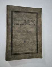 Carte veche Comertul roman si criza postbelica