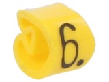 Markere galbene pentru marcaj PVC, 2,5-5mm, -30-60&deg;C